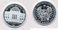 Deutschland Medaille Moderne Medaille Feinsilber Deutscher Reichstag -