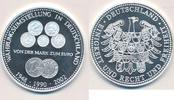 Deutschland Medaille Moderne Medaille Währungsumstellung von der Mark zum Euro 1948 1990 2002 -