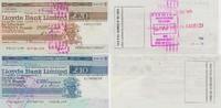England 2 Lloyds Bank Travellers Cheque 10+20 Pound 1980 -