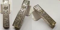 Lippenstift 835er Silber Silberlippenstift Lippenstiftdose Lippenstiftbehälter -