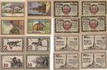 Suhl 25 30 50 Pfennig 12 Notgeldscheine Notgeld mit org. Verpackungstüte Thüringen -