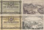 Saarburg 1025 Pfennig Zwei Notgeldscheine aus Saarburg -