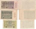 Deutschland 10 100 500 Millionen Mark Reichsbanknote 3 Stück Inflation -