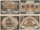 Dömitz 10 25 Pfennig Zwei Notgeldscheine aus Dömitz -