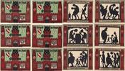 Glauchau 6x 50 Pfennig Sechs Notgeldscheine aus Glauchau -