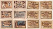 Glashütte 6 x 25 Pfennig 6 x Notgeldschein Notgeld Sachsen -