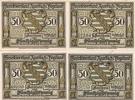Auerbach 2x 50 Pfennig Zwei Notgeldscheine aus Auerbach -