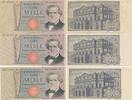 Italien 1000 Lire Banknoten 1981/77 -