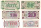 Großbritannien 5 10 50 Pence Geldschein Banknote England British Armed Forces 3 Stück -