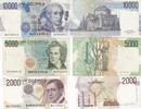 Italien 2000 5000 10000 Lire Geldschein Banknote 3 Stück Italia -