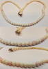 Collier Engelshautkoralle Koralle Kette Korallenschmuck L 51 cm -