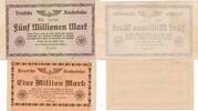 Deutschland 1 und 5 Millionen MArk Deutsche Reichsbahn -