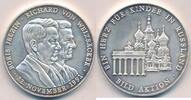 Deutschland Russland Silbermedaille Weizäcker Richard und Jelzin Boris, ein Herz für Kinder in Rußland Zertifikat -