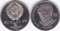 Russland 1 Rubel 1 Rubel 1989. 175. Geburtstag von Lermontov unc gekapselt -
