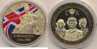 England Moderne Medaille zur Krönung Elizabethh II. im Juni 1953 -