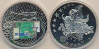 Medaille Euro-Banknoten im Entwurf, 100 Euro-Entwurf Musik -