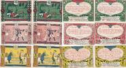 Deutschland Deutsches Reich 50 75 Pfennig 1 Mark Notgeldschein Notgeld Schalmer Notschein 6 Stück -