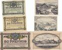 Deutschland Deutsches Reich 10 25 50 Pfennig Notgeldschein Notgeld Stadt Saarburg Rheinland 3 Scheine -