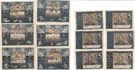Deutschland Deutsches Reich 25 50 75 Pfennig 1 2 3 Mark Notgeldschein Notgeld Stadt Celle Hannover Sportverein Eintracht 1919 6 Scheine -