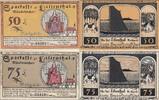 Deutschland Deutsches Reich 50 75 Pfennig Notgeldschein Notgeld Lilienthal Hannover Niedersachsen 2 Scheine -
