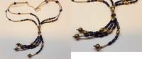 Silberkette Collier 925 er Silber Lapislazuli Kette L 60 cm -