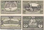 Deutschland Deutsches Reich 2x 50 Pfennig Notgeldschein Notgeld BARGTEHEIDE Gauturnfest des Travegaues Schleswig-Holstein -