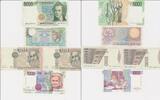 Italien 500 1000 5000 Lire Banknote Geldschein Lire Banca D`Italia 5 Stück Lot -