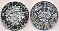 Deutschland Medaille Silbermedaille 1000er Silber 25 Jahre Grundgesetz 1949-1974 Feinsilber 1000er -