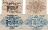 Deutschland Deutsches Reich 5 und 10 Mark , 2 Scheine Notgeld Notgeldschein Stadtgemeinde Hof Bayern -