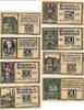 Deutschland Deutsches Reich 25 und 50 Pfennig Notgeldschein Notgeld Quedlinburg Sachsen , 4 Scheine -