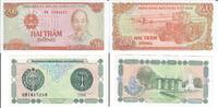 Usbekistan und Vietnam 1 Sum und 200 Dong Banknote Geldschein 1x1 Sum (II+, 1994), 1x200 Dong (unc, 1987) LOT -