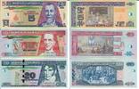 Guatemala 5 10 20 Quetzales Banknote Geldscheine 5 10 20 Quetzales (alle unc und 2008) 3 Scheine -
