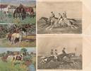 5 AK Thema Pferde um 1910 -