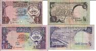 Kuwait 1/2 1/4 Dinar Banknote Geldscheine 1/2 und 1/4 Dinar (beide III) 2 Scheine -