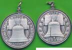 USA - Vereinigte Staaten v. Amerika Anhänger Medaille, America Bice Tennial -