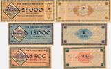 Brasilien 500, 1000, 2000 Reis H. Albert Becker aus Idar (Nahe)- Tiefenstein, Rheinland-Pfalz, 3 Stück -