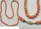 Korallenschmuck Lange Engelshautkoralle Koralle Korallenkette Korallencollier L 72 cm -