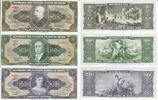Brasilien 5 10 50 Cruzeiros Banknote Geldscheine 5 10 50 Cruzeiros (unc) 3 Scheine -