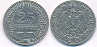 Kaiserreich 25 Pfennig Prägeanstalt F -