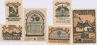 Deutschland-Altdeutschland 10, 25 und 50 Pfennig Notgeld De 3 Scheine 10, 25 und 50 Pfennig der Stadt Goldberg -