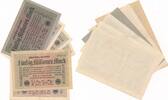 Deutsches Reich Deutschland 50 Millionen Mark, Reichsbanknote 6 Scheine, Lot, unterschiedliche Typen -