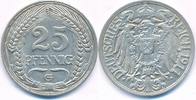 Kaiserreich 25 Pfennig Prägeanstalt G -