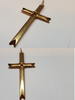 Antiker Anhänger Kreuz vergoldet Schaumgold Kreuzanhänger -