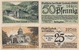 Landeck in Schlesien Notgeldscheine 25 und 50 Pfennig -