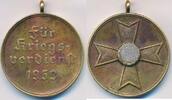 Deutschland Drittes Reich II. Weltkrieg , Militaria Medaille für Kriegsverdienst Kriegsverdienst -