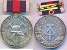 Deutschland BRD DDR Medaille DDR Orden, Feuerwehr - für 20 Jahre treue Dienste -