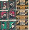 Leipzig Notgeldscheine Tabakmesshaus Kosmos 2 x 50 Pf., 2 x 75 Pf, 2 x 1 Mark -