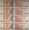 Peru 50 Intis Banknoten 4 Stück Lot -