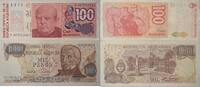 Argentinien 100 Australes,1000 Pesos Banknoten 2 Stück Lot -
