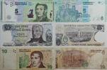 Argentinien 5, 10 Pesos Banknote 3 Stück -